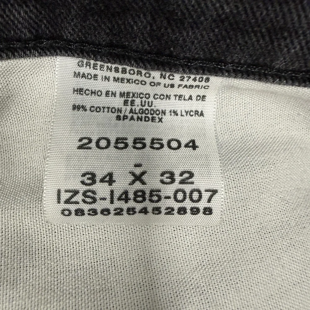 Lee Relaxed Fit Jeans‎ Mens 35x31 Gray Tapered Leg Stretch Denim Mid Rise Casual